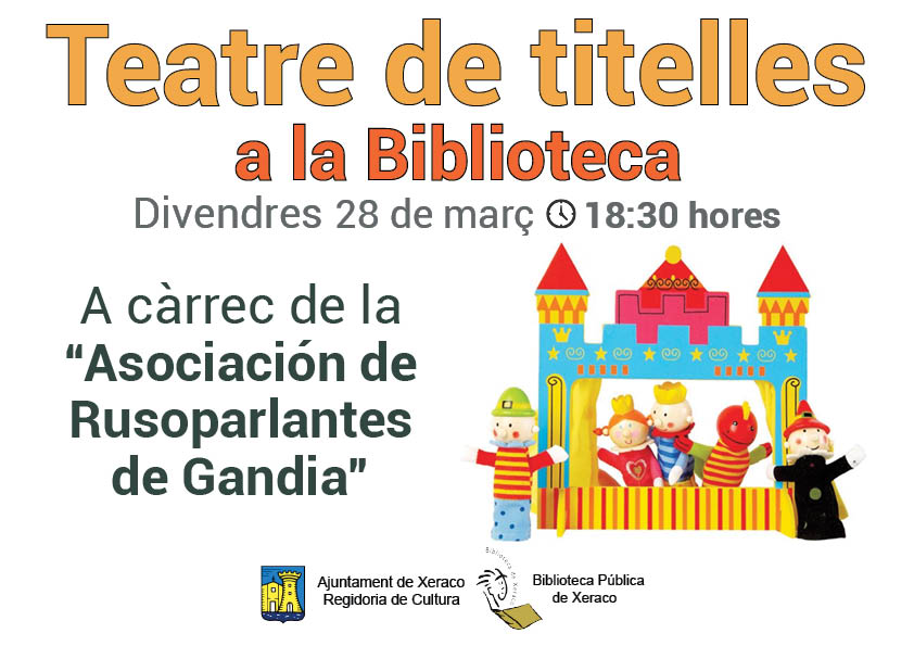 Teatre de titelles a la Biblioteca